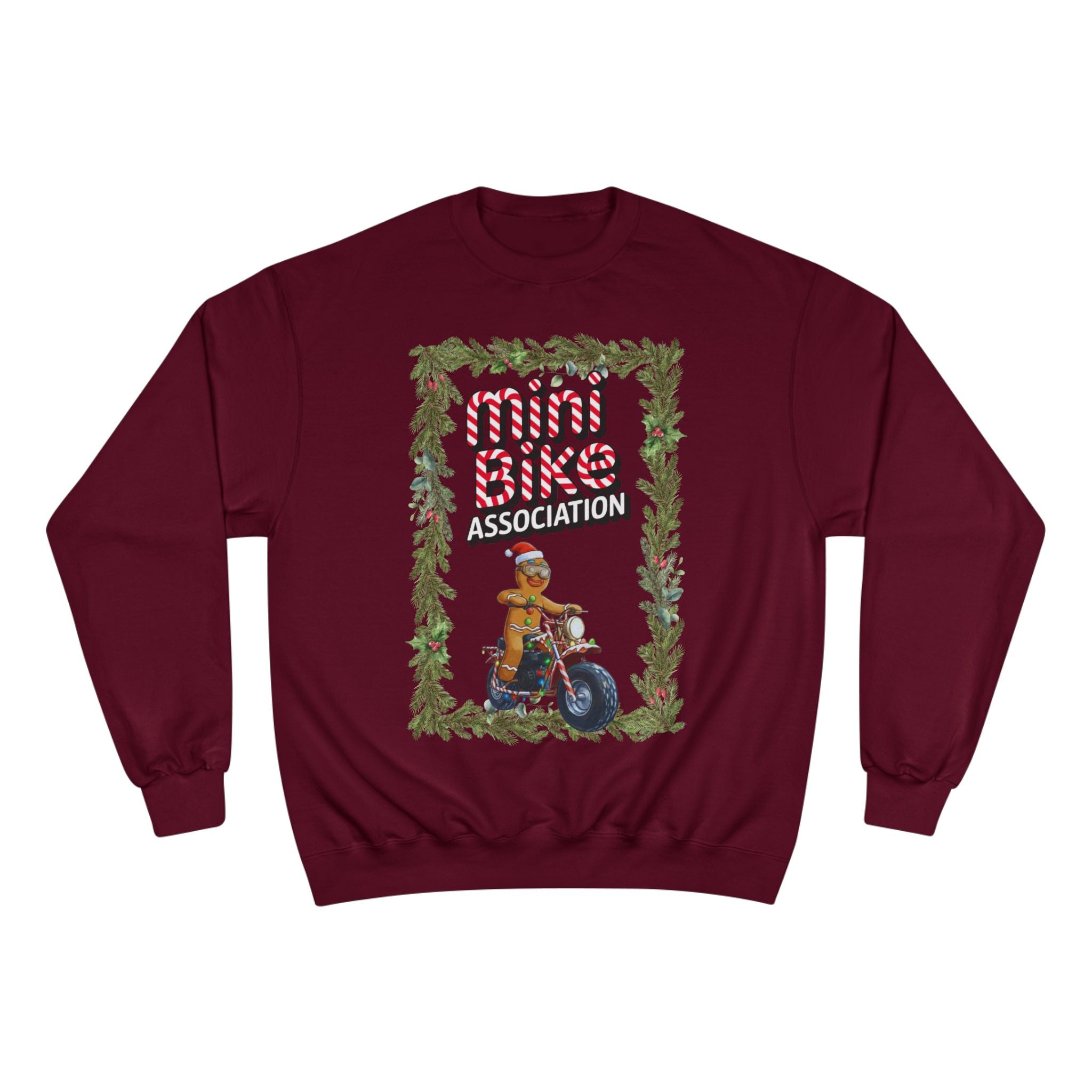 MBA Gingerbread Man in Pine Tree Frame Crewneck