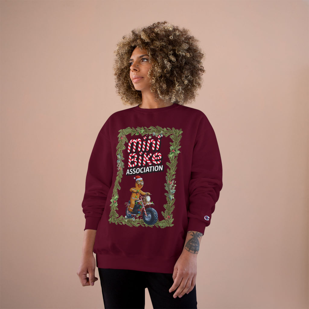 MBA Gingerbread Man in Pine Tree Frame Crewneck