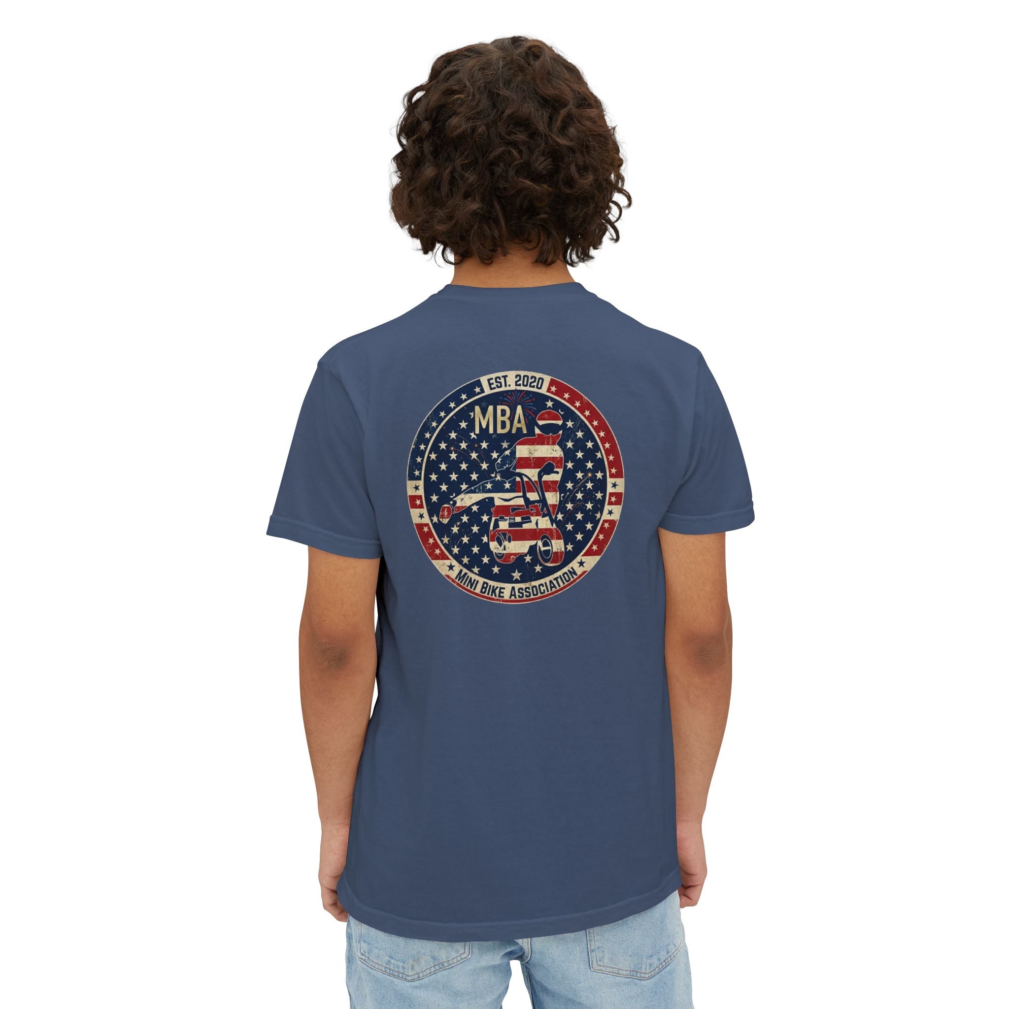 MBA Stars and Stripes Logo Pocket T-Shirt