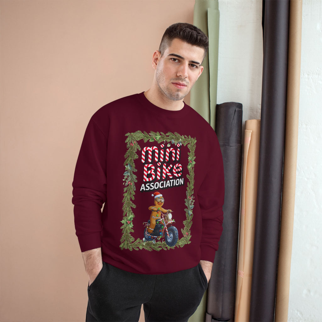 MBA Gingerbread Man in Pine Tree Frame Crewneck
