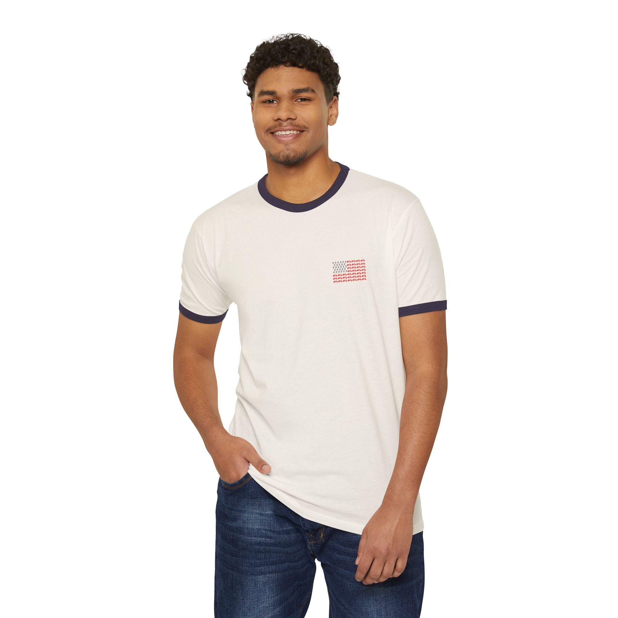 Classic Ringer Tee — MBA American Flag