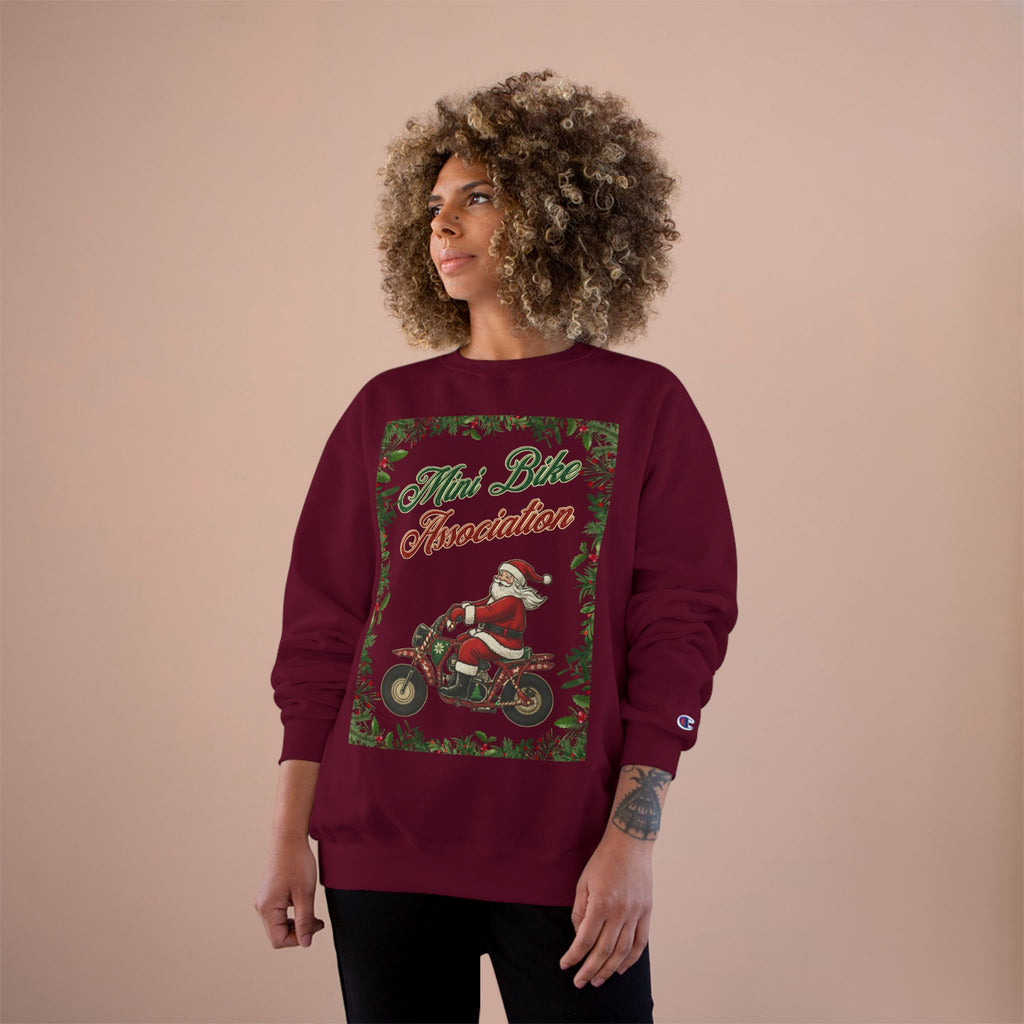 MBA Santa in Mistletoe Frame Crewneck