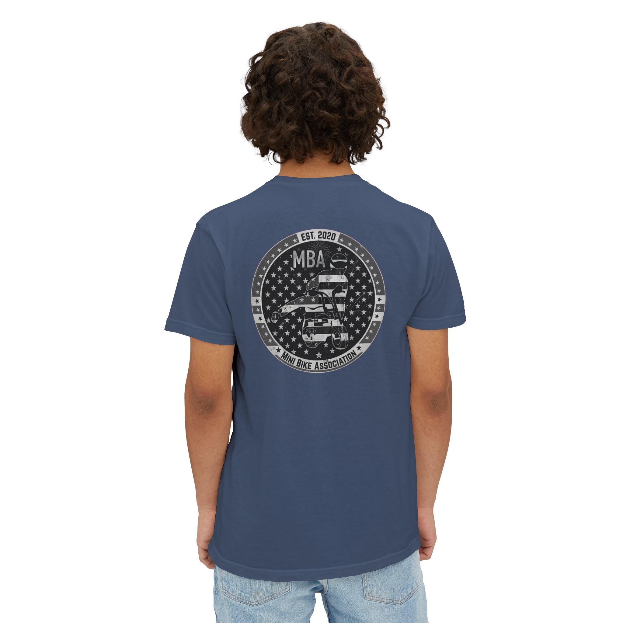 MBA Stars and Stripes Monochrome Logo Pocket T-Shirt