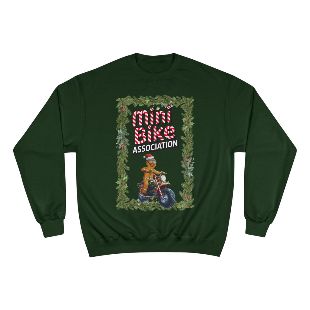 MBA Gingerbread Man in Pine Tree Frame Crewneck