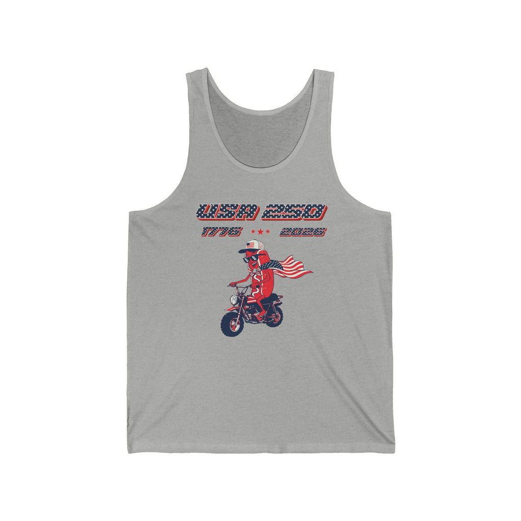 USA 250 Hot Dog Tank Top