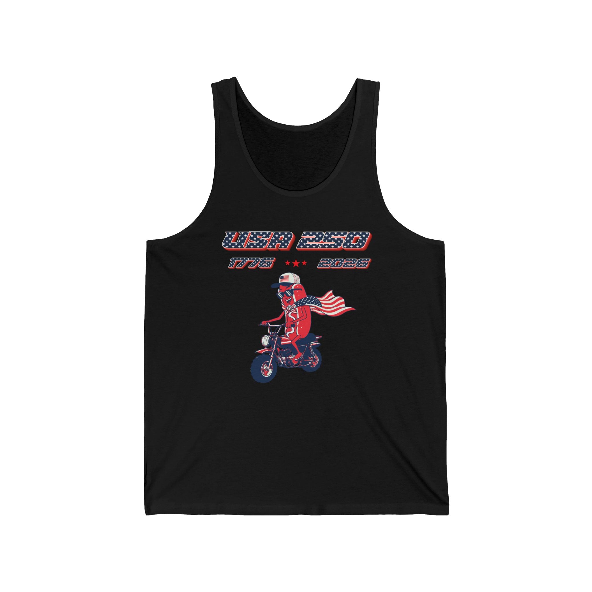 USA 250 Hot Dog Tank Top