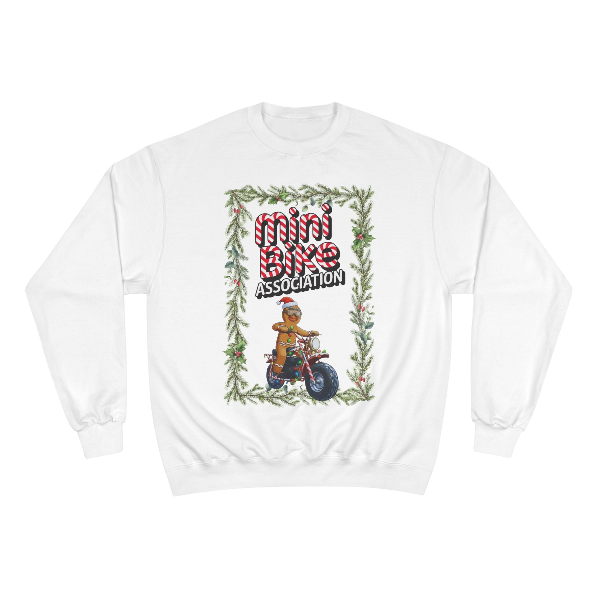 MBA Gingerbread Man in Pine Tree Frame Crewneck