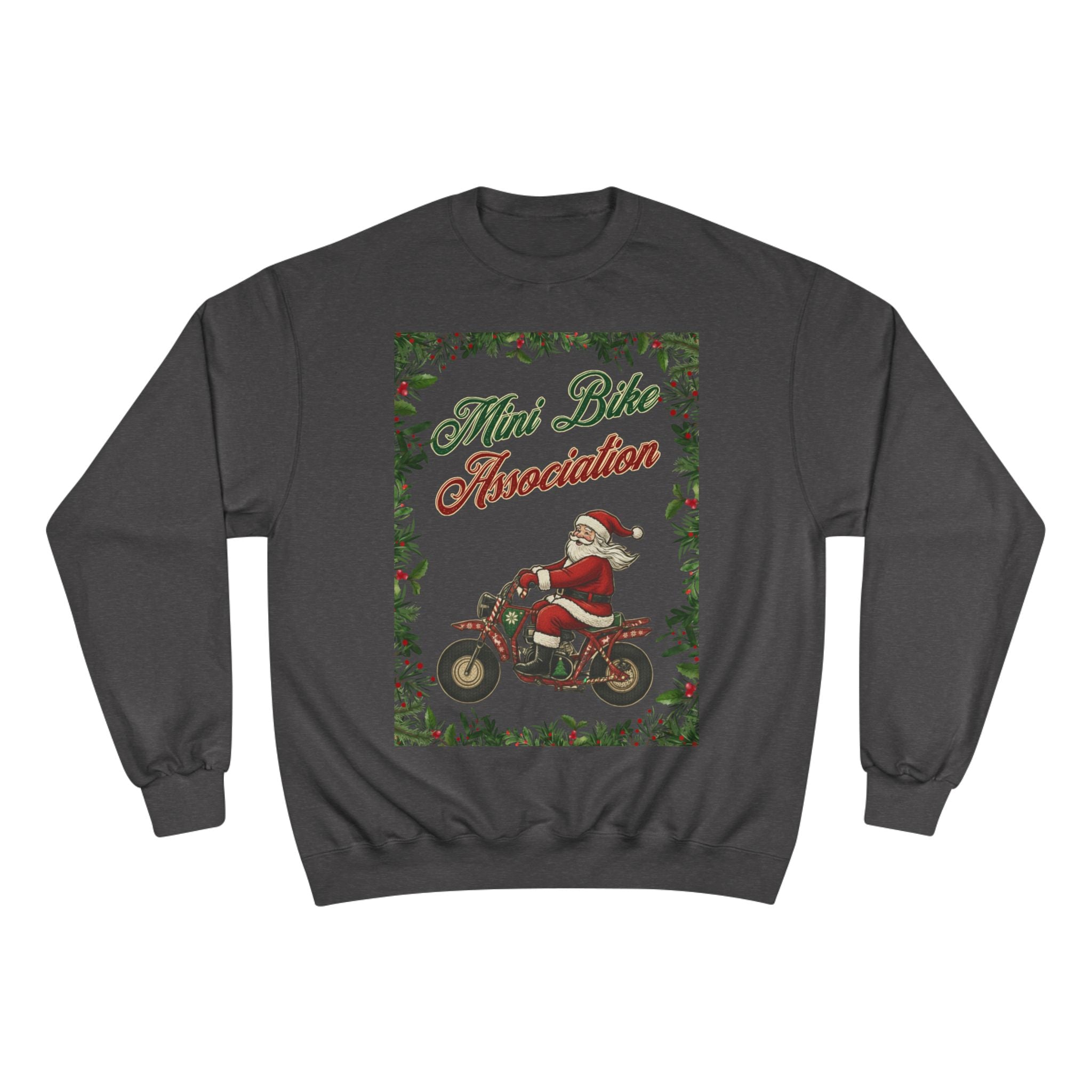 MBA Santa in Mistletoe Frame Crewneck