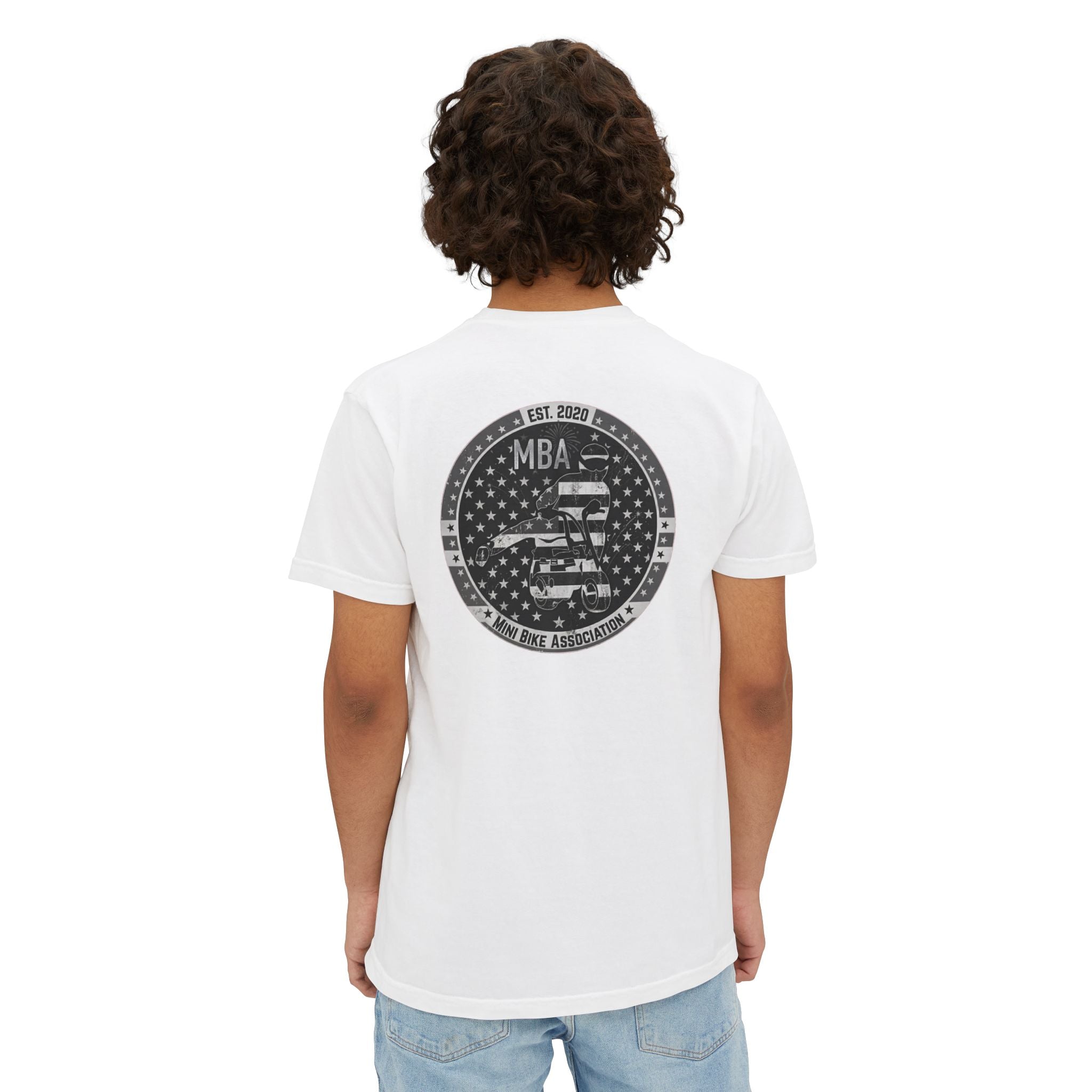 MBA Stars and Stripes Monochrome Logo Pocket T-Shirt
