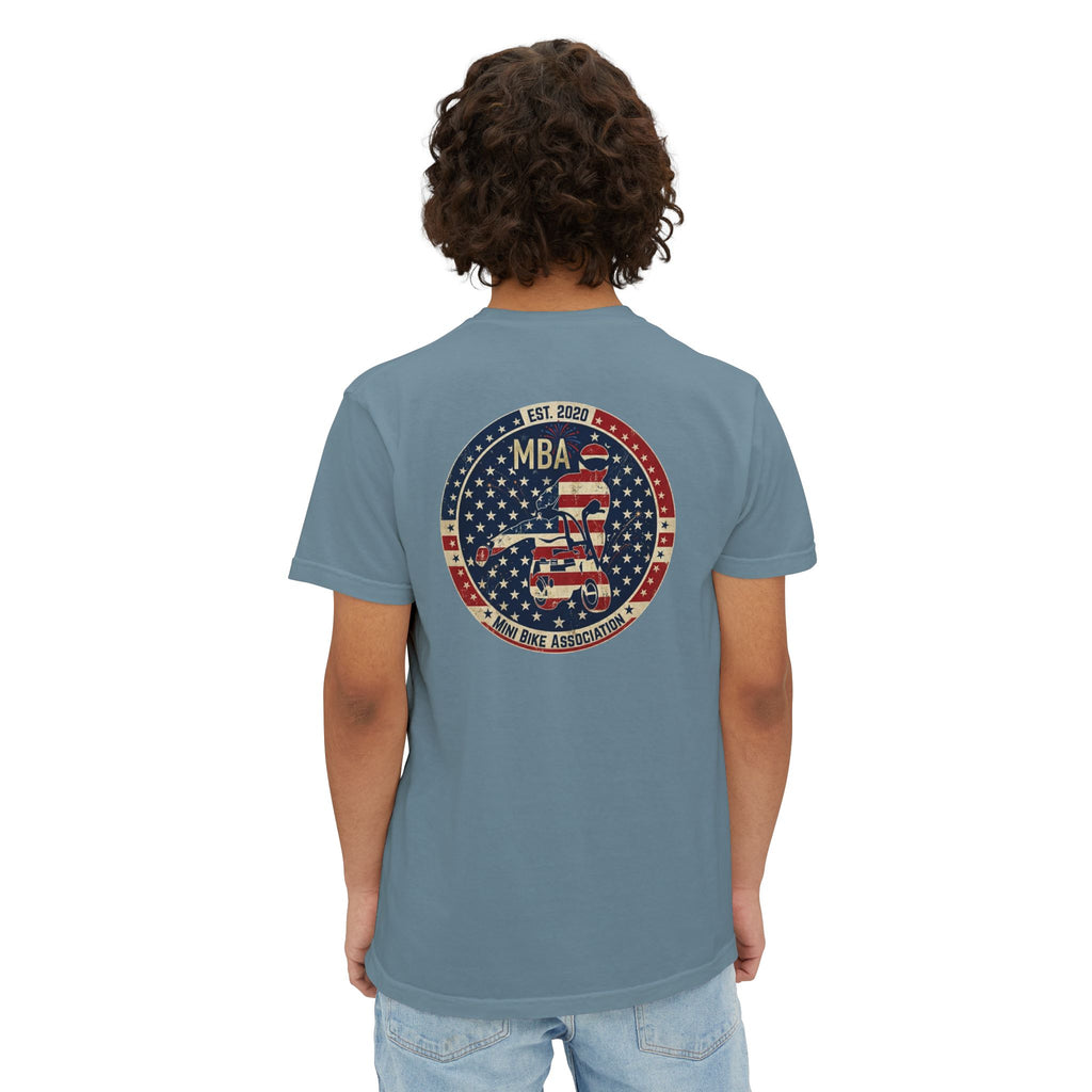 MBA Stars and Stripes Logo Pocket T-Shirt