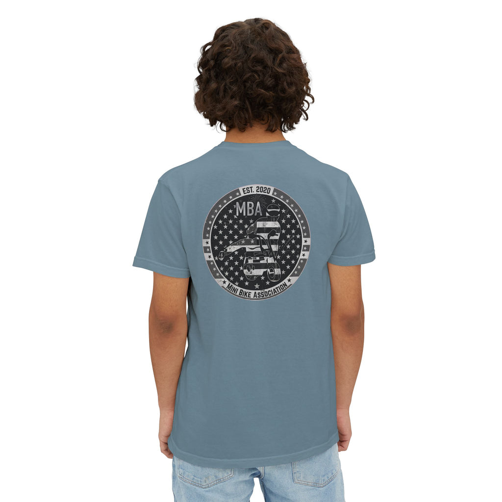 MBA Stars and Stripes Monochrome Logo Pocket T-Shirt