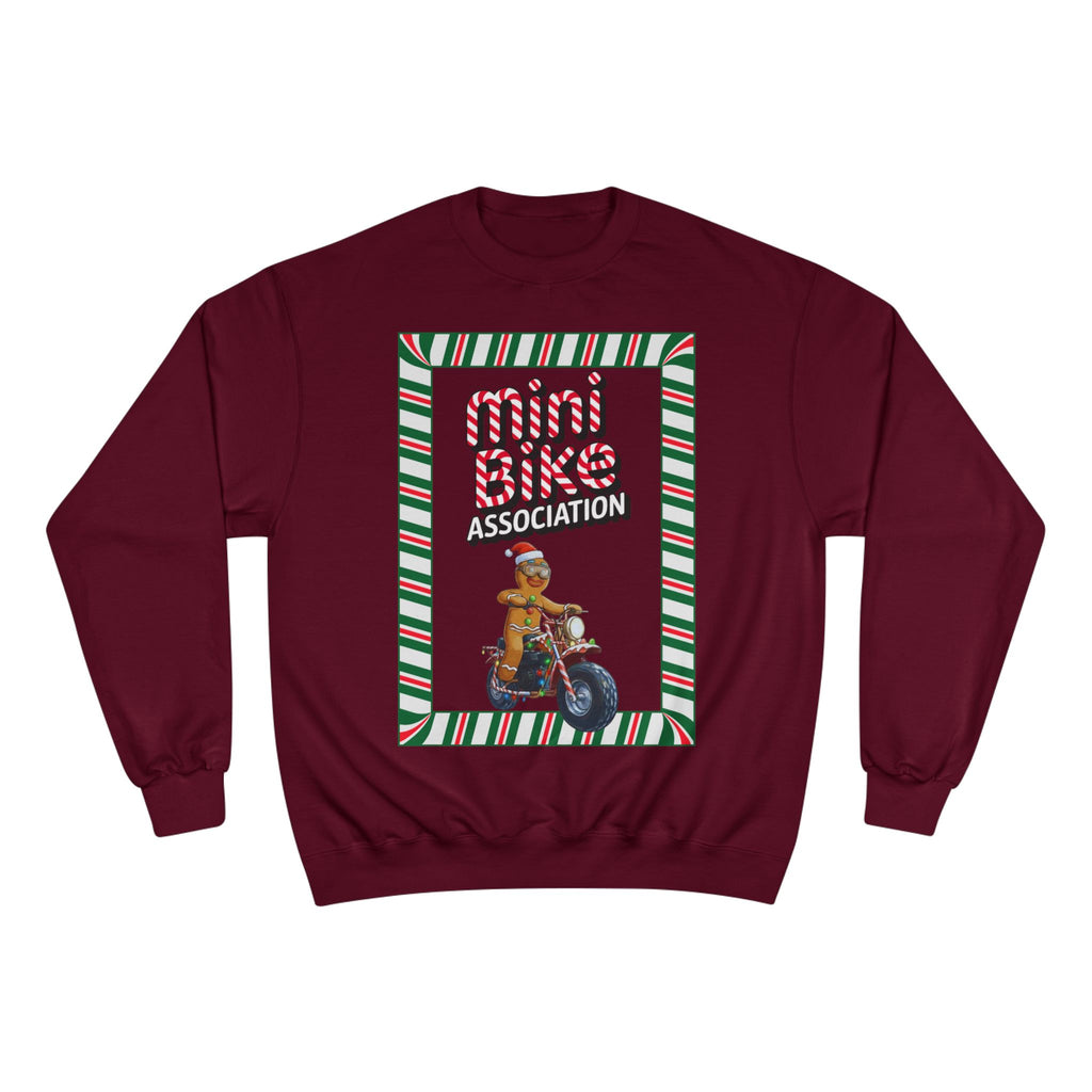 MBA Gingerbread Man in Candy Cane Frame Crewneck