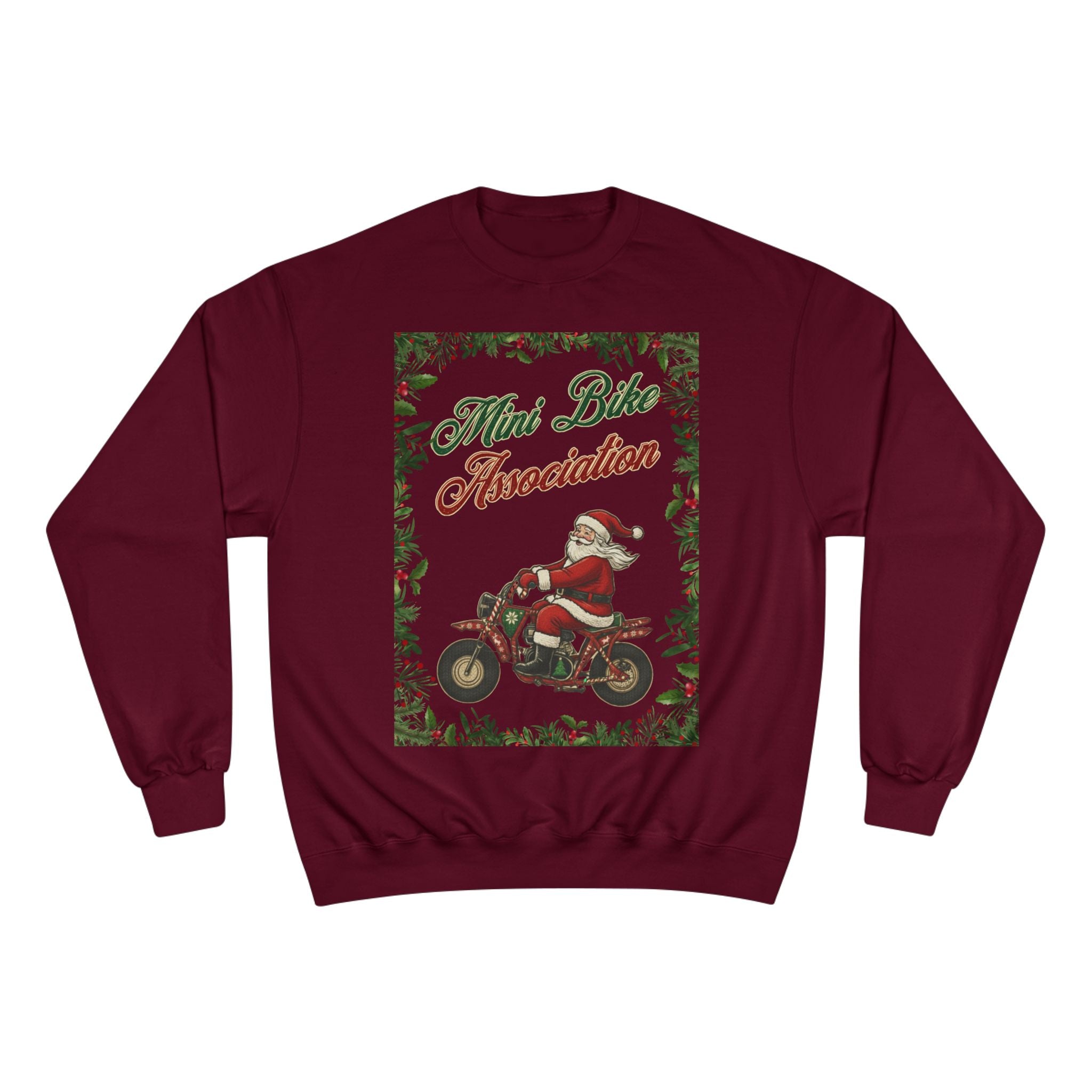MBA Santa in Mistletoe Frame Crewneck