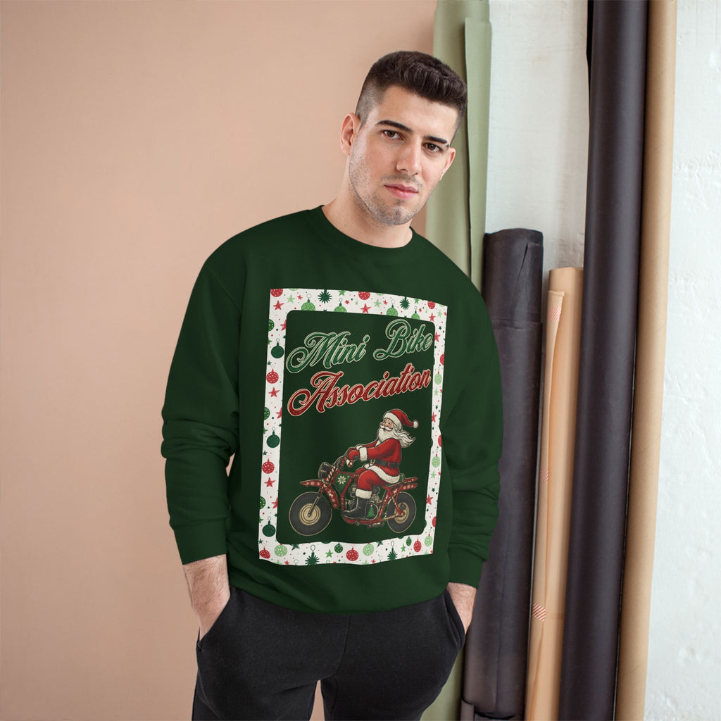 MBA Santa in Ornament Frame Crewneck