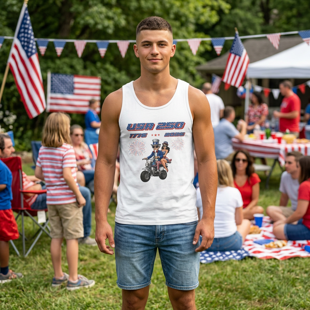 USA 250 Uncle Sam Tank Top