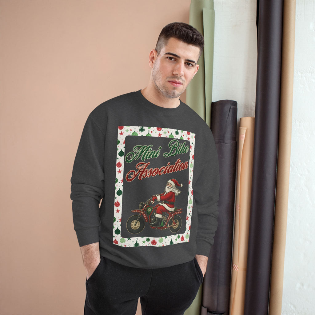 MBA Santa in Ornament Frame Crewneck