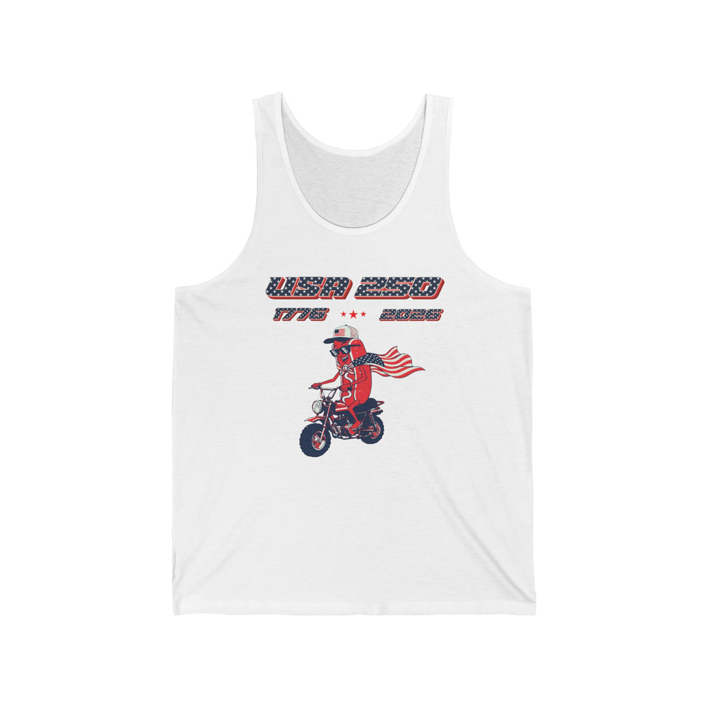 USA 250 Hot Dog Tank Top