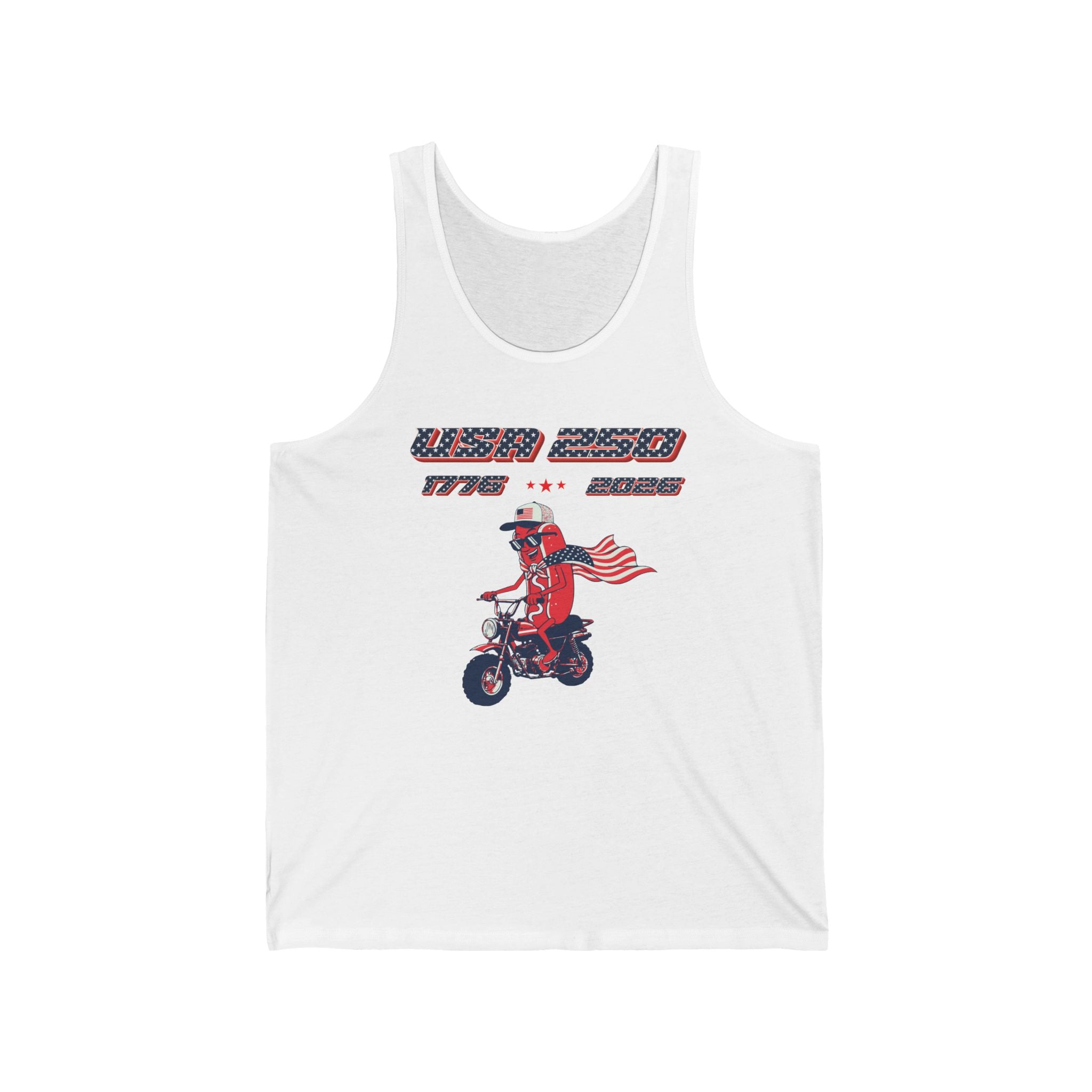 USA 250 Hot Dog Tank Top
