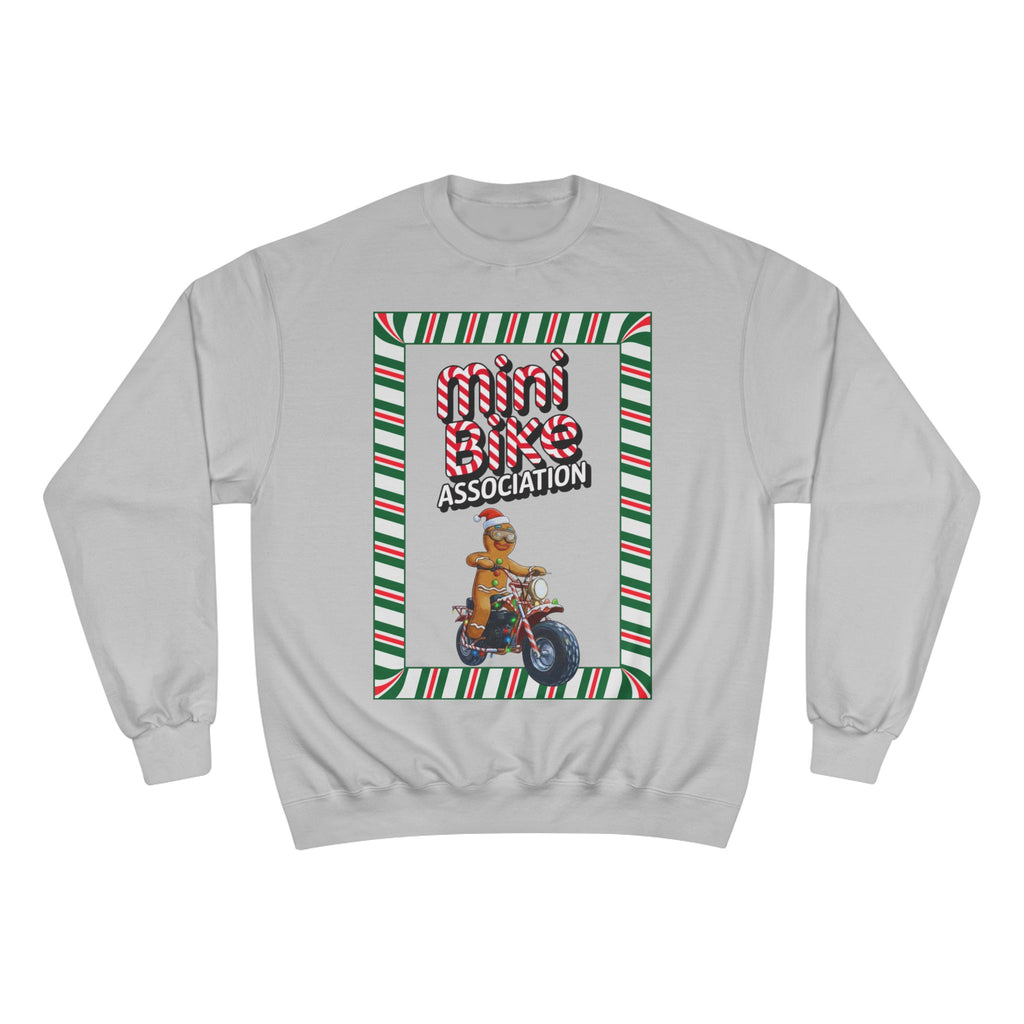MBA Gingerbread Man in Candy Cane Frame Crewneck