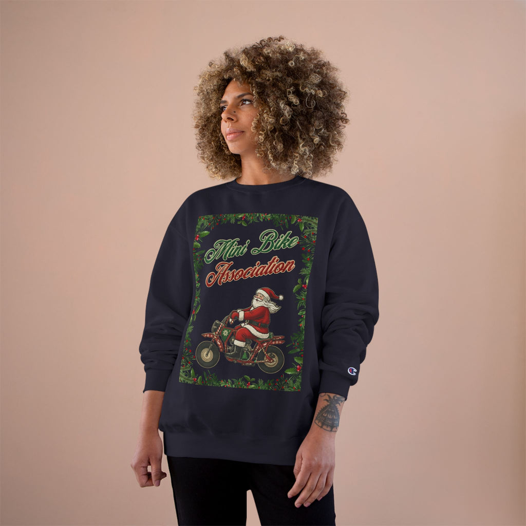 MBA Santa in Mistletoe Frame Crewneck