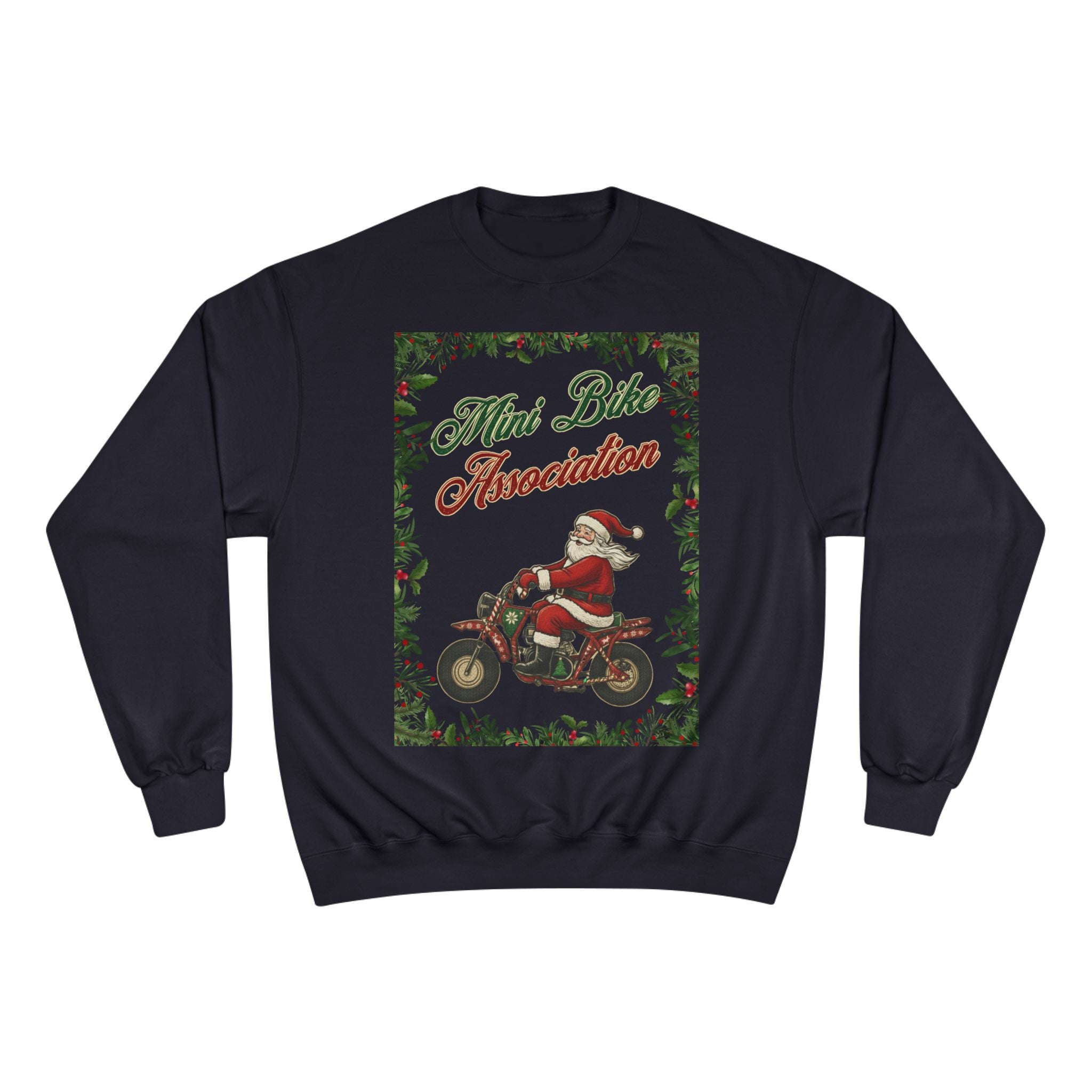 MBA Santa in Mistletoe Frame Crewneck