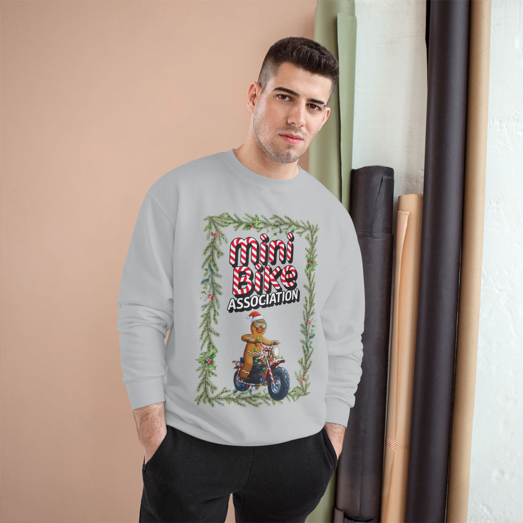 MBA Gingerbread Man in Pine Tree Frame Crewneck