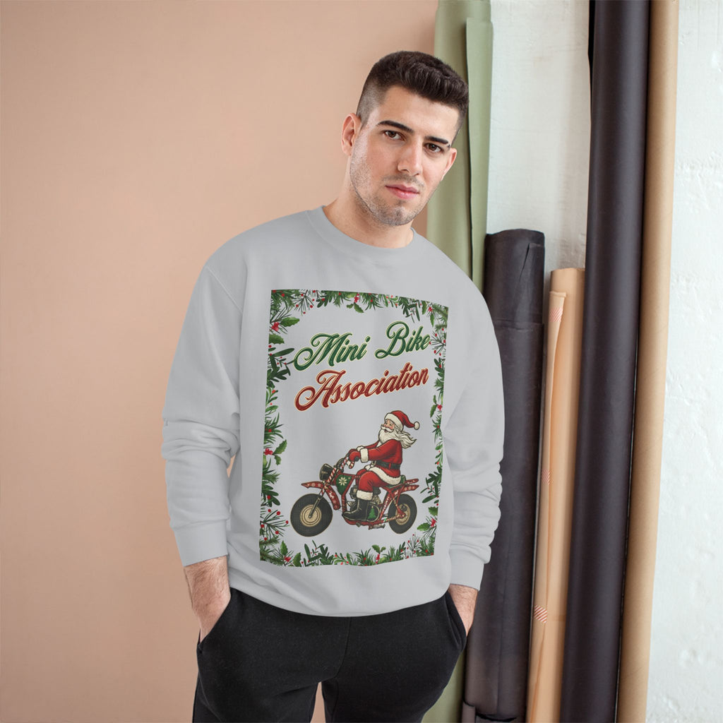 MBA Santa in Mistletoe Frame Crewneck