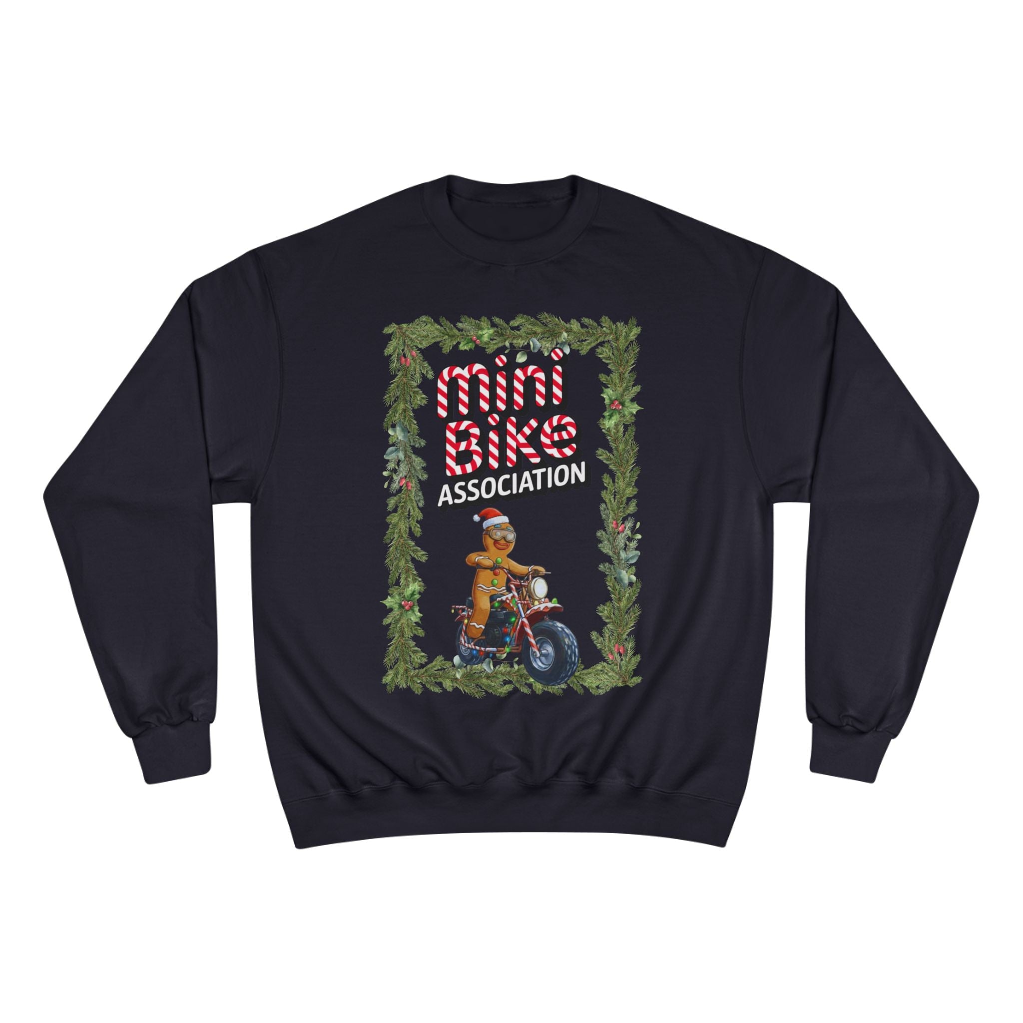 MBA Gingerbread Man in Pine Tree Frame Crewneck