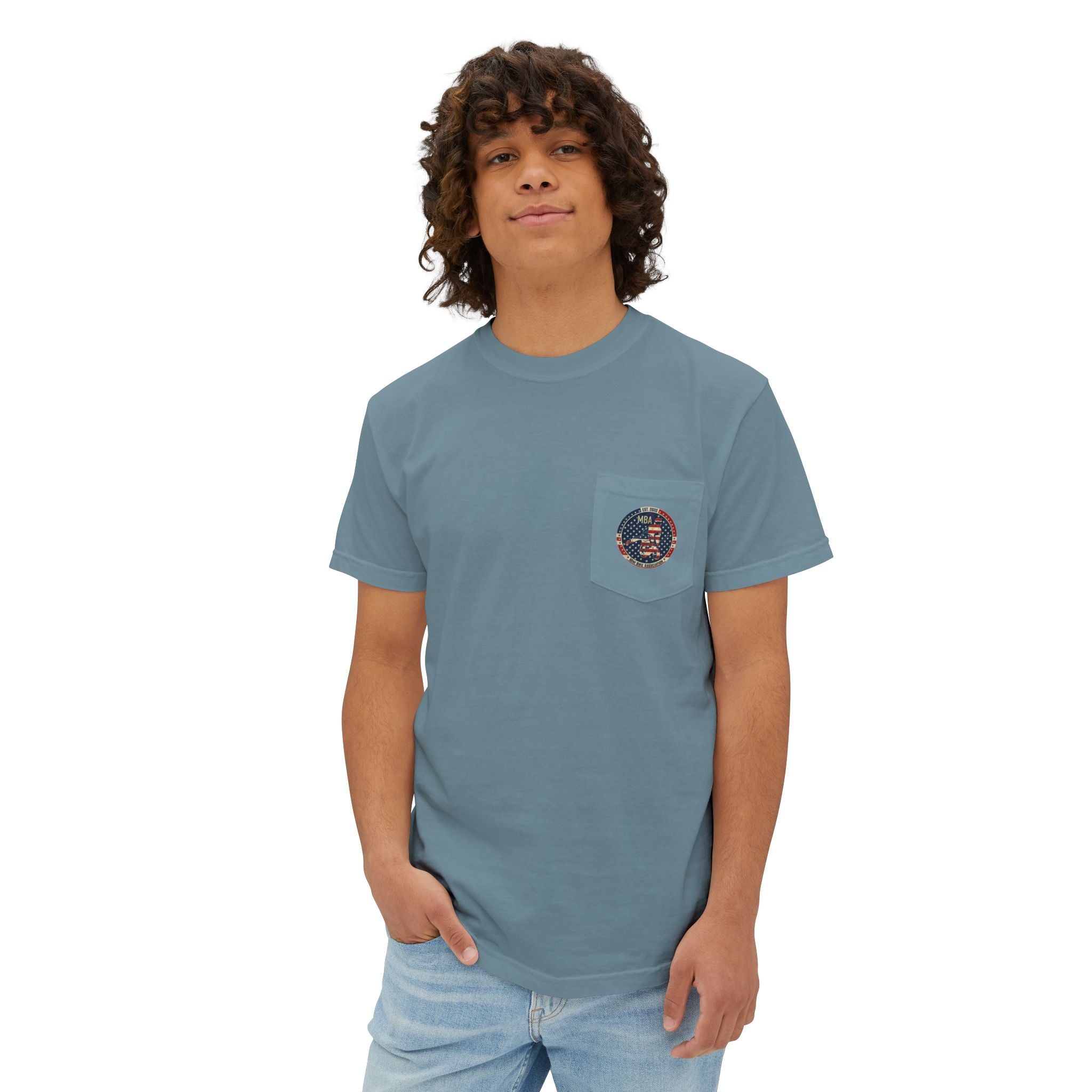 MBA Stars and Stripes Logo Pocket T-Shirt