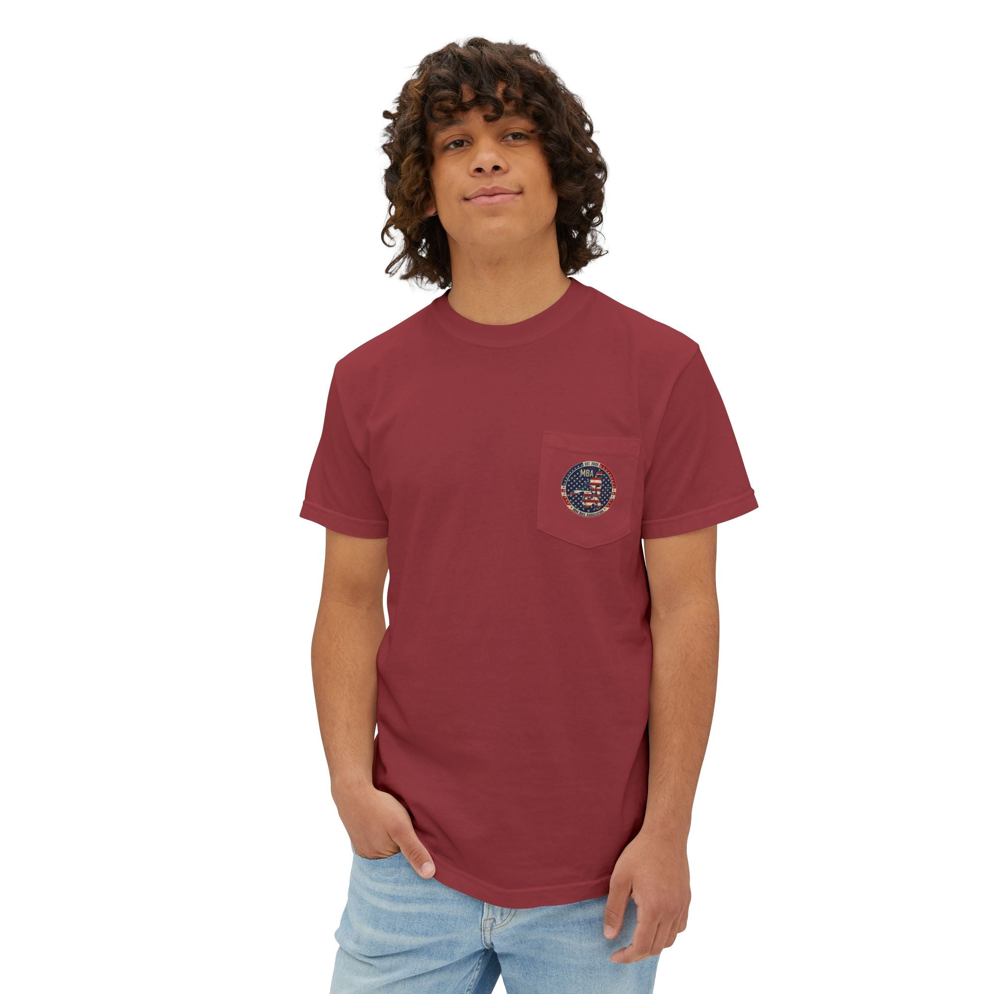 MBA Stars and Stripes Logo Pocket T-Shirt