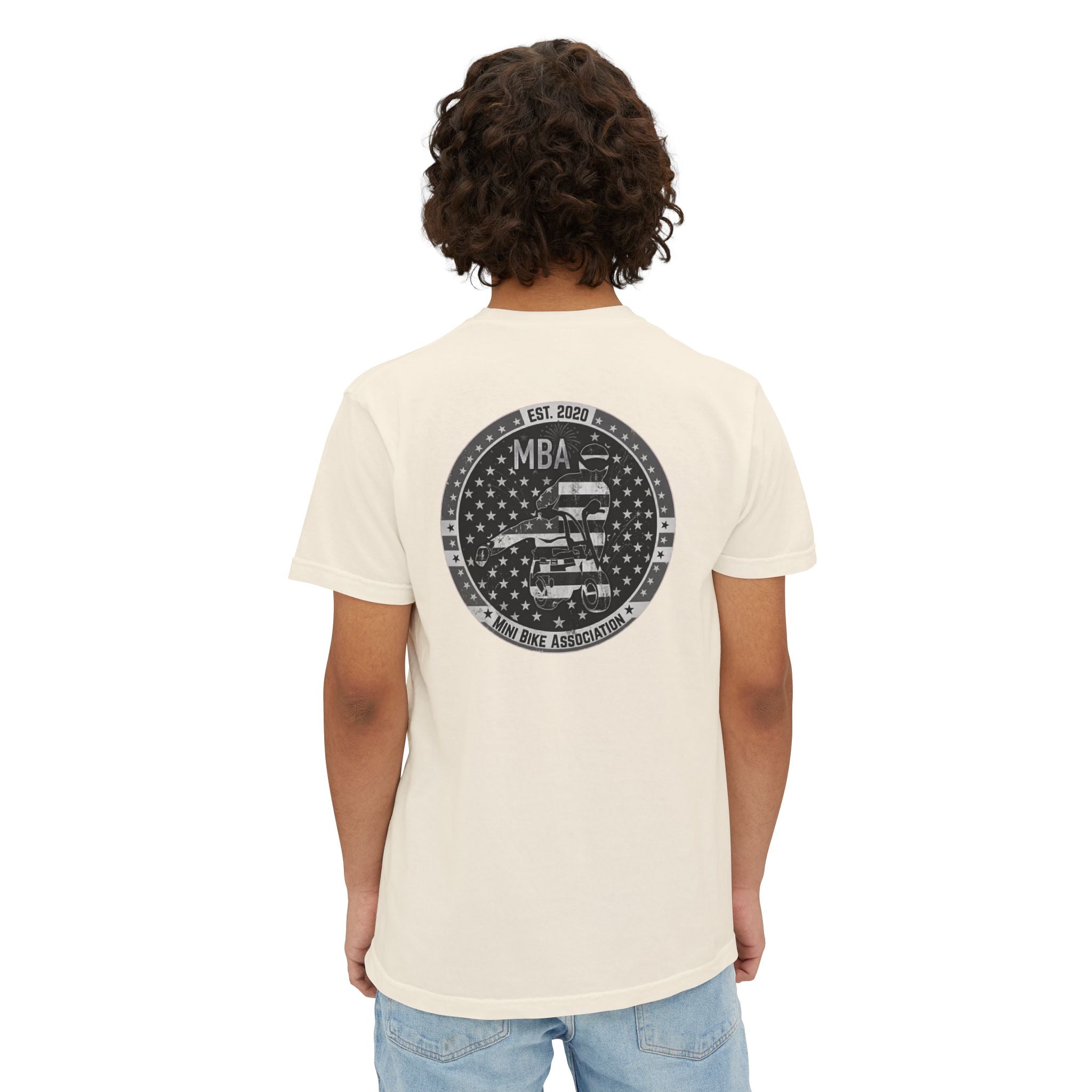 MBA Stars and Stripes Monochrome Logo Pocket T-Shirt