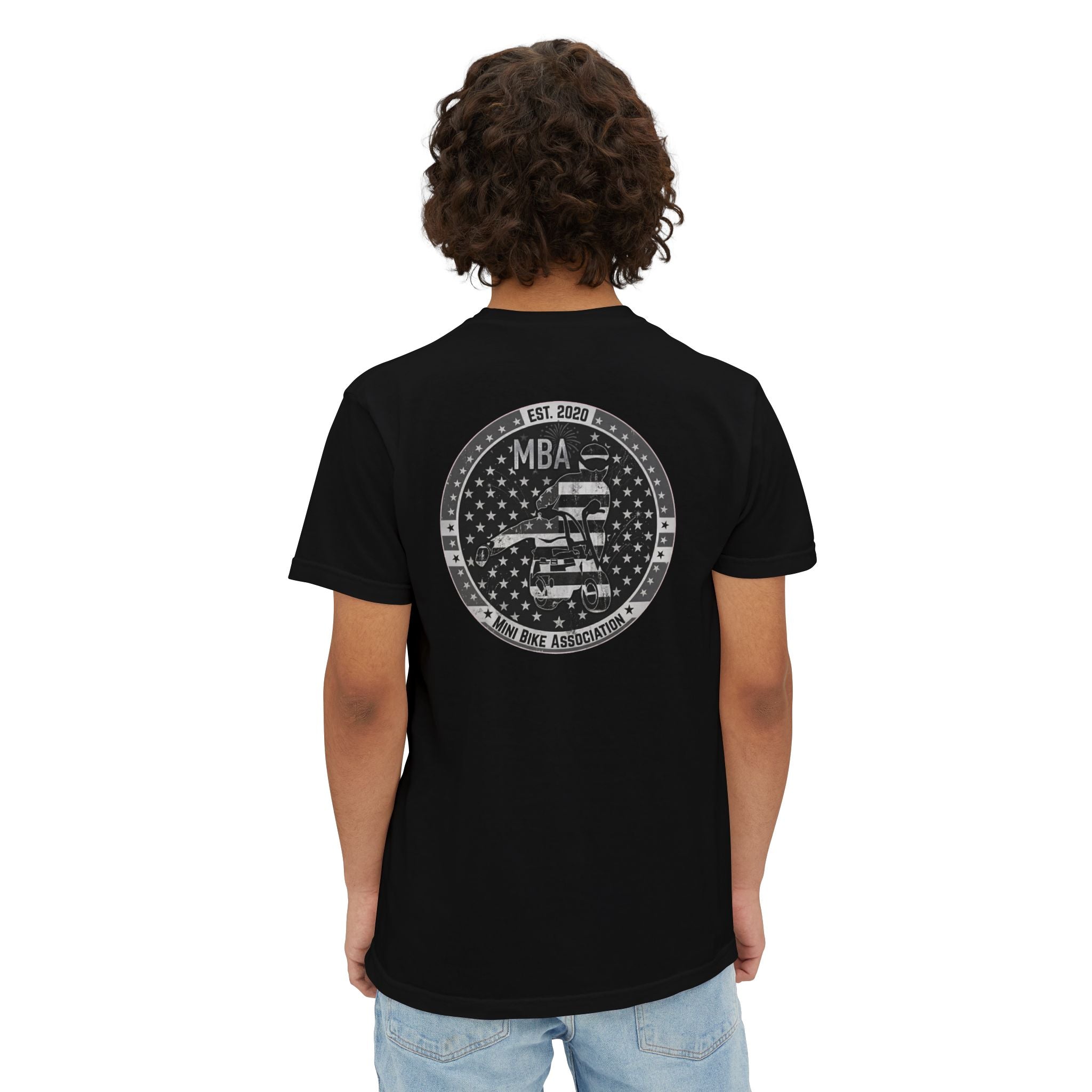 MBA Stars and Stripes Monochrome Logo Pocket T-Shirt