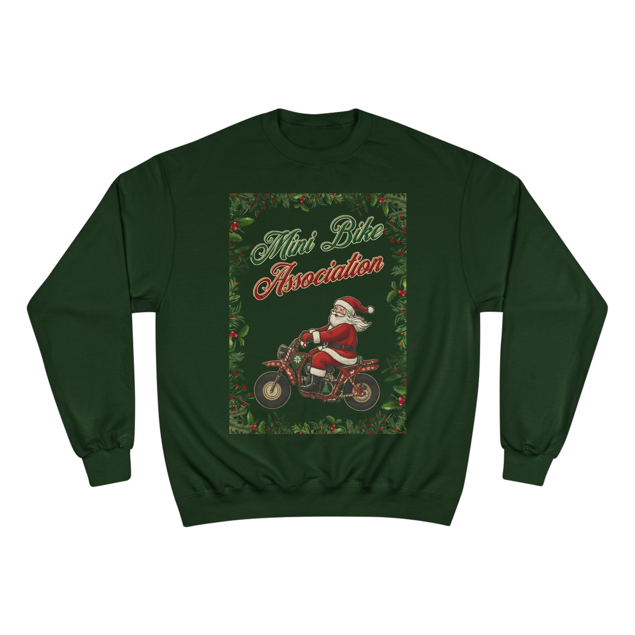 MBA Santa in Mistletoe Frame Crewneck