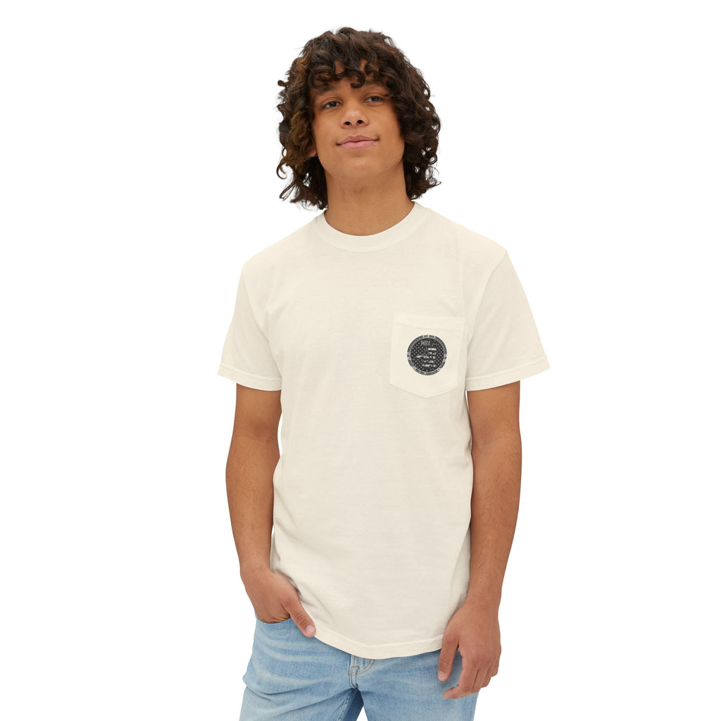 MBA Stars and Stripes Monochrome Logo Pocket T-Shirt