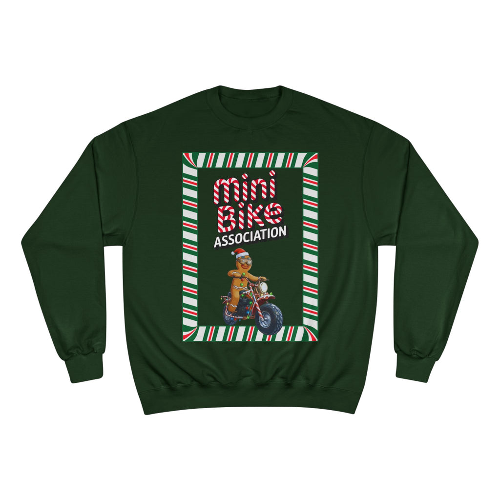 MBA Gingerbread Man in Candy Cane Frame Crewneck