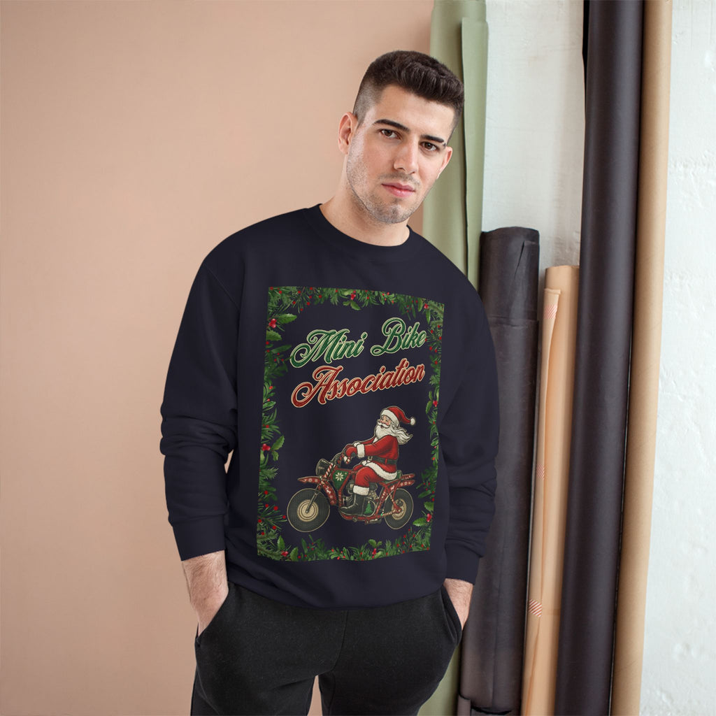 MBA Santa in Mistletoe Frame Crewneck